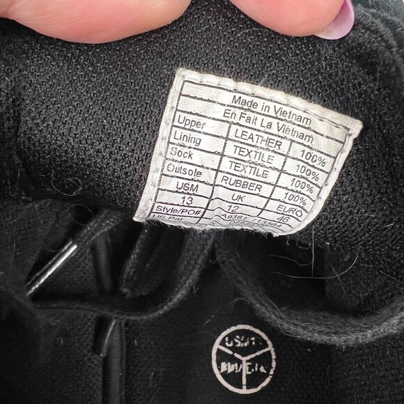 TUK Suede Leather Pointed Bumper Shoes Creepers Goth Black Mens 13 - Picture 9 of 9